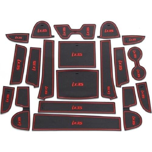 Non-slip mat Interior door pad cup mat for Hyundai ix35 2021 19pcs/lot,car styling,auto accessories