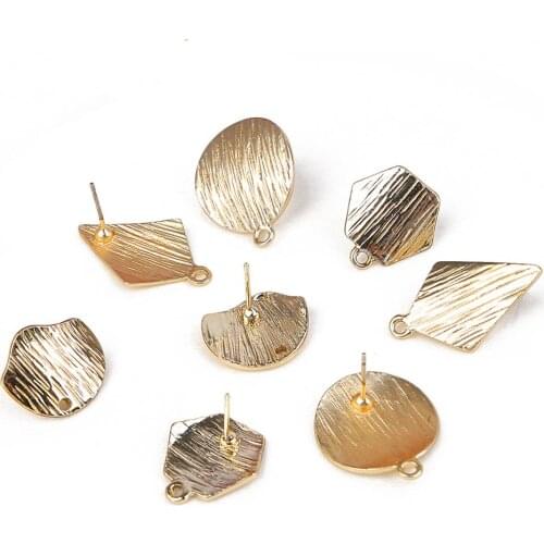 Women DIY Charms Eardrops Base Findings With One Hole Women DIY Charms Earrings Oorbellen Jewelry Making Accessories