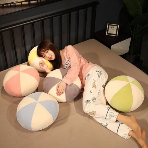 32CM Creative Simple Striped Plush Pillow Cute Plush Toy Sofa Cushion Trend Bed Pillow Decoration Birthday Gift