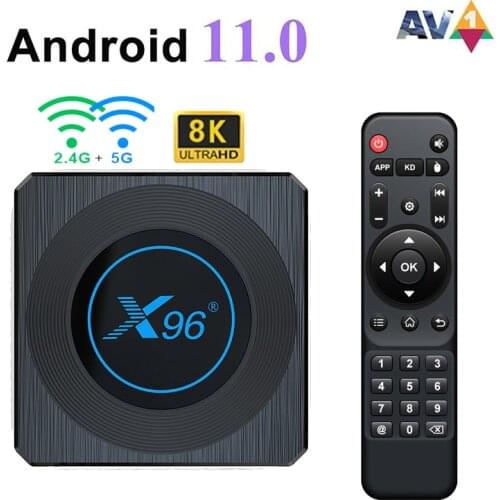 X96 X4 TV BOX Android 11 Amlogic S905X4 Quad Core 1000M 8K Media Player tvbox 2.4G 5G Wifi tvbox Google AV1 Smart Set top Boxes