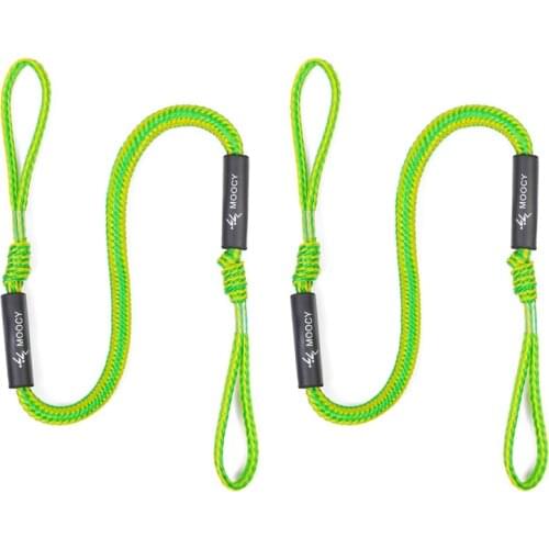 Moocy Bungee Dock Line Stretches 4Ft - 5.3Ft Boating Dock Accessories for Boats Kayak Jet Ski Surfboard Pontoon