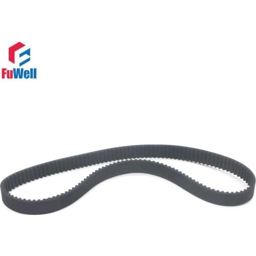 HTD3M Timing Pulley Belt 15mm Width 3mm Pitch Rubber Transmission Belt 552/555/561/564/570/573/576/579/582/585/591-3M Gear Belt