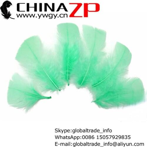 Retail and Wholesale from CHINAZP Factory 1000pcs/lot New Arrival Mint Green Fluffy Turkey T-Base Feathers