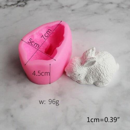 3D Easter Bunny Animal Soap Silicone Mold Chocolate Fondant Rabbit Cake Decorate