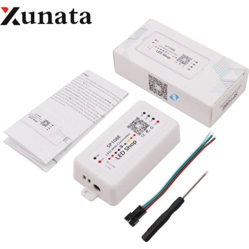 DC5V-24V SP108E SK6812 RGB/RGBW Pixels Led Strip Controller SP105E Bluetooth WS2811 WS2812B Led Light Controller