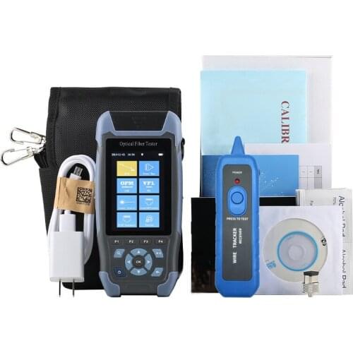 NK3200D Optical Fiber Tester Mini OTDR Optical time domain reflectometer Singlemode 24dB/22dB 64km 9 Functions 1310/1550 FC/UPC