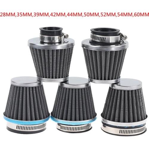 54MM 38MM 42MM Motorcycle Air Filter 52MM 39MM 35MM Mushroom Head Pod Cleaner 48MM 46MM 50MM Double Foam Filter