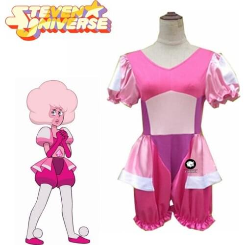 Steven Universe the Great Diamond Authority Homeworld Gem Pink Diamond Outfit Halloween Cosplay Costume