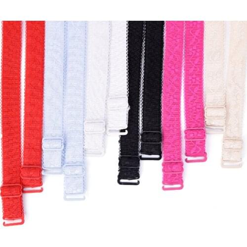 1Pair Bra Straps Floral Print Womens Bra Straps Adjustable Intimates Accessories Elastic Brassiere Strap Lingerie hot