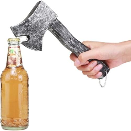 1 Pcs Creative Simulation Axe Bottle Opener Beer Screwdriver ABS Plastic Bottled Beverage Opening Tool Kitchen Bar Accessories