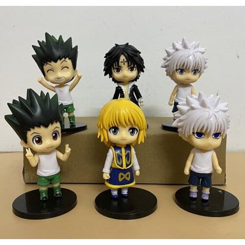 Random 1Pc Hunter x Hunter Action Figure Toys PVC Cartoon Jay Flix Hisoka Kurapika Model Animation Doll Toys Kid Gift 10cm