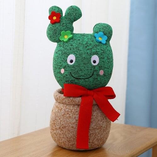 1pc 35cm Kawaii Plush Cactus Toys Stuffed Cute Hot TV Cactus Plant Doll for Children Kids Baby Birthday Brinquedos