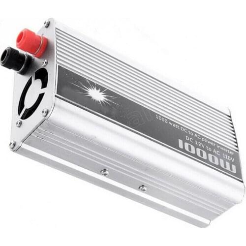 1000W Transformer Converter with Car Charger & A Pair Alligator Clip DC 12V to AC 110V USB port Power Inverter