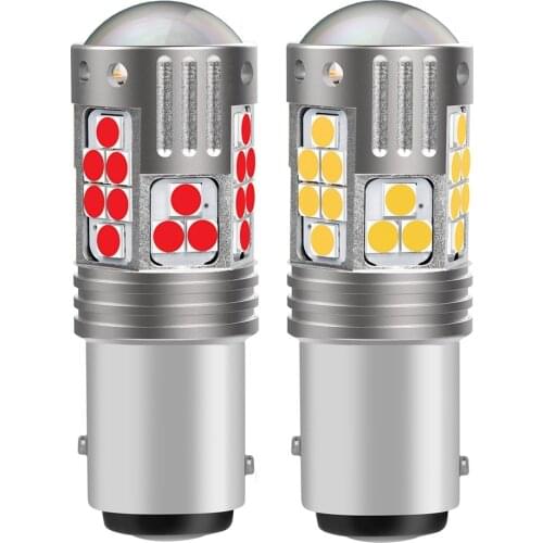 2Pcs New 1157 BAY15D P21/5W Super Bright 3030 LED Car Tail Brake Bulb Turn Signals Auto Rear Parking Lamp Daytime Running Lights