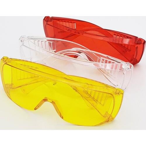 3pcs Colorful Dental Light Cure Glasses Dental Eye Protection Glasses Anti-shock Goggles Eyewear Dental Disposables