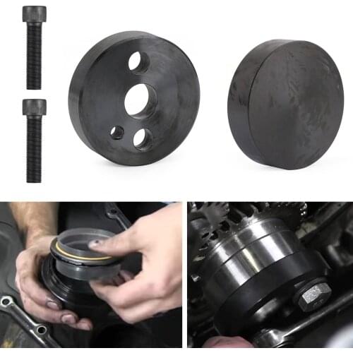 Areyourshop 2pcs Wear Sleeve Installer Tool Kit Fit Front Cover Crankshaft Seal For Cummins 3.9L 5.9L 6.7L 3824498 3824500 Car