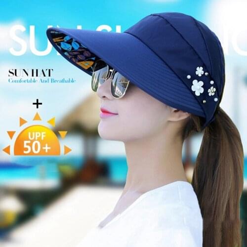 Bestseller Summer Women Wide Brim Beach Sun Hat Outdoor Hiking Camping Foldable