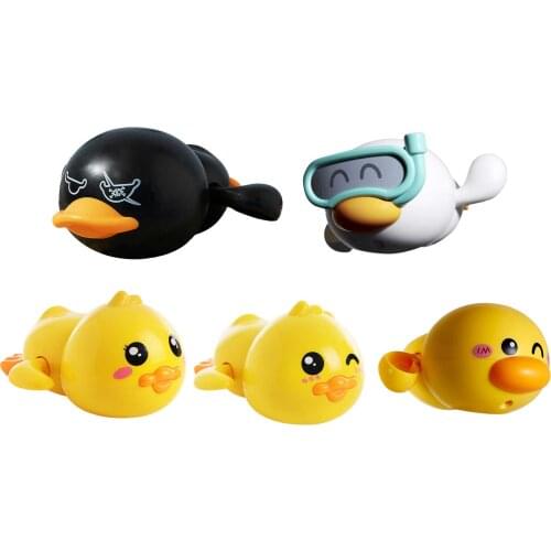 Bathroom Bath Baby Toys Summer Swimming Children Play Water Cute Little Funny Duck Toys Clockwork Rowing Toys For Kid Gifts