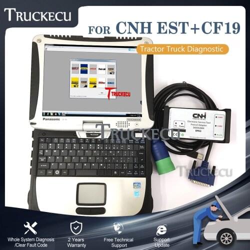 Diagnostic Tool For New Holland Electronic Service Tools CNH EST 9.4 engineering Level DPA5 Kit+Thoughbook CF19 Laptop