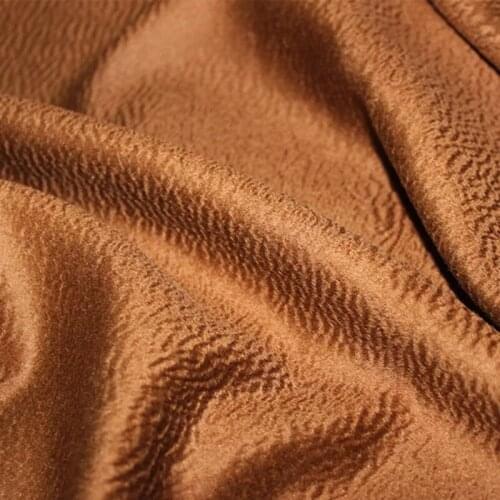 Double-sided Water ripple 100% Wool Fabric for Coat 830 grams 150 cm width Beige Gray Brown Blue colors 1 meters for sample WR02