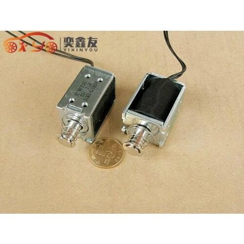 100PCS/LOT Through Type Impact Type Push Type DC12V DC Electromagnet 0837S-12E12