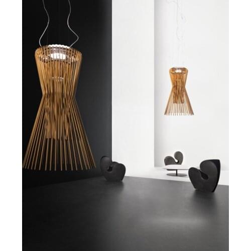 Geometric special-shaped chandeliers spliced aluminum strip lamp hollow design simple atmosphere for hotel lobby exhibition hall