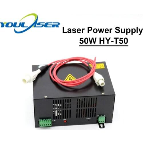 50W CO2 Laser Power Supply for CO2 Laser Engraving Cutting Machine HY-T50 T / W Series