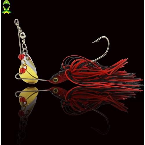 JSM 5pcs/lot Jigging spinner bait Fishing Lure Saltwater Artificial Bait with Double Reflective Metal Spoon for fishing tackle