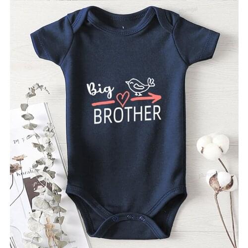 Romper for Newborns Girl Brother Print Toddler Babies Outfits New Born Baby Clothes Winter Jumpsuit Infant Children Items