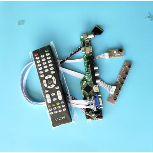 Kit for LTN156KT02 1600x900 40pin panel TV AV LVDS Screen remote USB HDMI LCD Display Controller board Audio VGA LED monitor