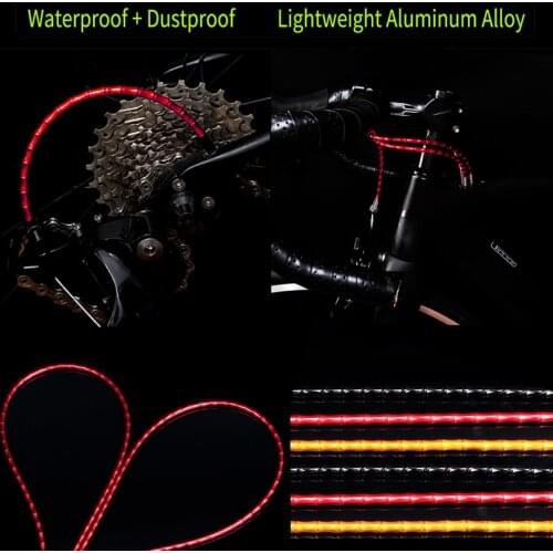 RISK Bicycle Brake Cable Set Derailleur Shift Housing Aluminum Alloy Links MTB Road Bike Brake Housing Shifting Wires Line