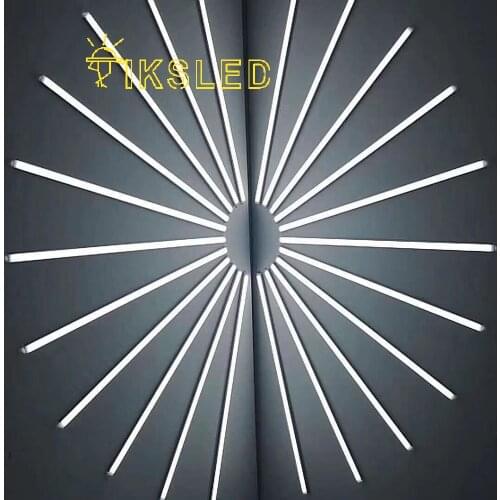 Bulk order line strip led aluminum profile for light bar channel flat housing milky cover clear