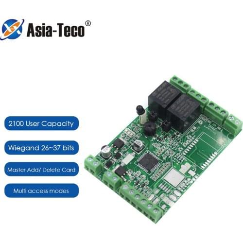 Mini 2 door Access Control Board Transferred Data Connect with Any Reader Wiegand 26~37 Output Access Control Panel