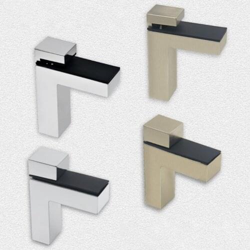 Multi-purpose Adjustable F-shaped Glass Shelf Bracket Large/Small Shelf Support Clamp Glass Holder Thickness Adjustable