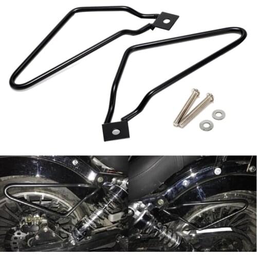 Motorcycle Saddlebags Saddle Bags Brackets Support For Har-ley-Davidson Sportster 883 Iron XL883N Dyna Bob Fxdf Softail V-Rod C