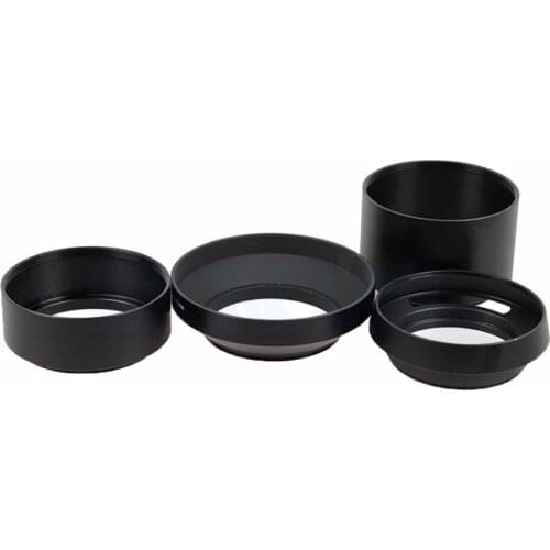 58mm Standard/Telephoto/Wide Angle/Vented Curved Metal Lens Hood Kit Set For Canon 1300D 800D 760D 750D 80D 77D & 18-55mm Lens