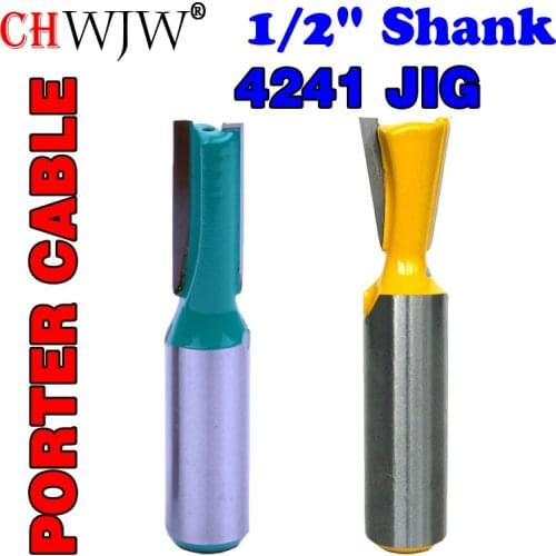 2 pc 1/2" Sh Dovetail 7 Degree Router Bit Set For Porter Cable 4212 JIG Woodworking Clean Bits