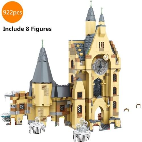 New The Goblet of Fire Adventures Clock Tower Building Blocks Kit Bricks Classic Movie Model Kids Toys for Children Gift