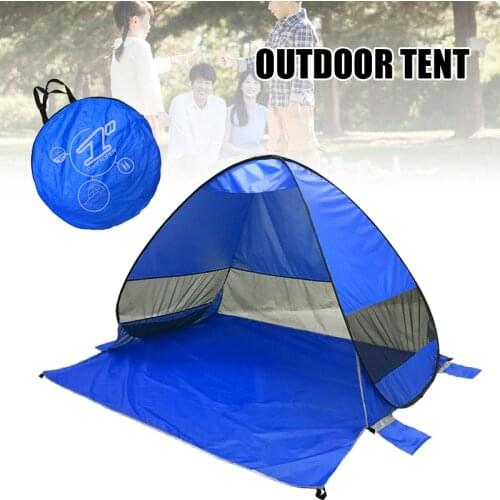 Pop Up Tent Automatic Instant Tent Portable Beach Tent Water Resistant Sun Shelter with Storage Bag Fits 2-3 People MC889