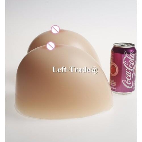 14XL 6000g super huge Size Realistic Silicone Breast Forms Triangle have good concave Fake Rubber Boobs for shemale