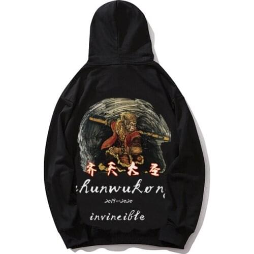 REM Myths and legends Ancient history character Hip hop Tide brand Hoodies, Sweatshirts qitiandasheng shunwukong