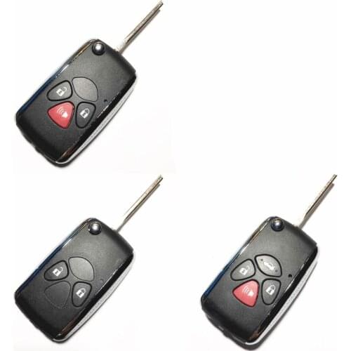 Replacement 2/3/4 Button Remote Case Cover Fob for Toyota Avalon Corolla Matrix Modified Flip Folding Key Shell Toy43 Blade