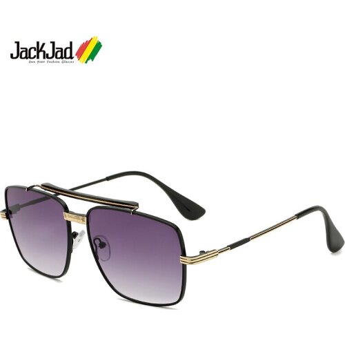 JackJad 2020 Fashion Cool Square Pilot Style Gradient Sunglasses With Hood Popular Brand Design Sun Glasses Oculos De Sol 2001