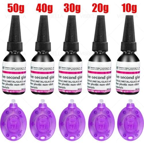 UV Light Glue Super Glue 5 Seconds Fix Adhesives Sealer Glass Metal Plastic Model Data Lines Crack Caulk High Temperature Repair