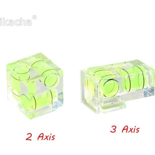 Universal 2 Axis 3 Axis Hot Shoe Fixed Bubble 3D Spirit Level Hot Shoe Mount For Canon For Nikon For Pentax DSLR Camera