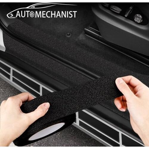 Exterior Parts Universal Car Door Sill Scuff Plate Threshold Cover Panel Step Auto Protector Sticker Guard For Chevrolet Peugeot
