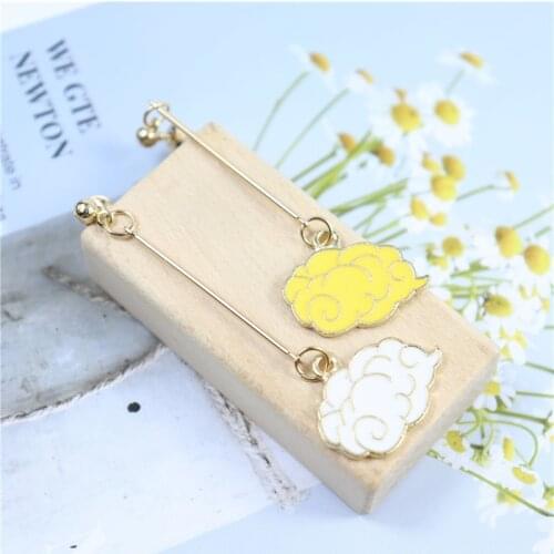Anime Goku Cloud Drop Earrings for Women Creative Jewelry Long Ear Studs 2021 New Arrivals Earing Gift