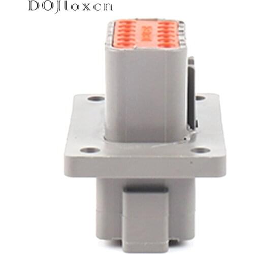 1/2 Sets 12 Pin DEUTSCH Imported Female Connector DT04-12PA-L012/DT04-12P-L012 12 Hole With Flange Mounting Seat With Terminal