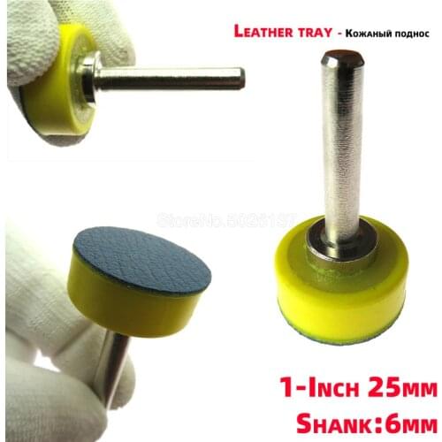 1 Inch 25MM Leather Sander Backing Pad 6MM Shank Self-adhesive Sanding Disc Holder Backer Plate Abrasive Power Tool Accessories