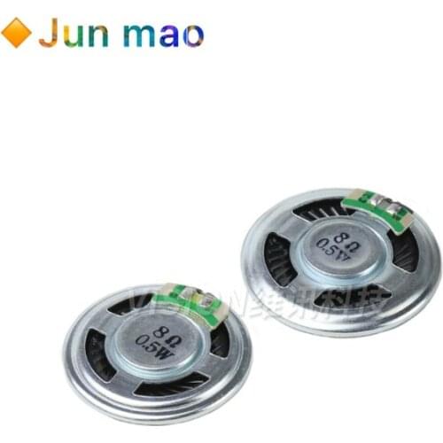 1pcs 8R 0.5W Horn Loud Speaker Buzzer Ringer 20mm 23mm 28mm 30mm 40mm 50mm 8 ohm 0.5W Small loudspeaker